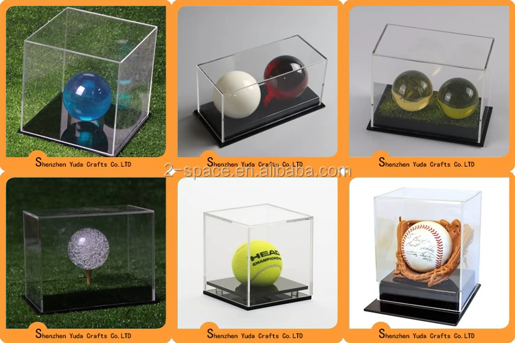 Caja De Embalaje Transparente De Acrílico Para Exhibición De Pelotas De