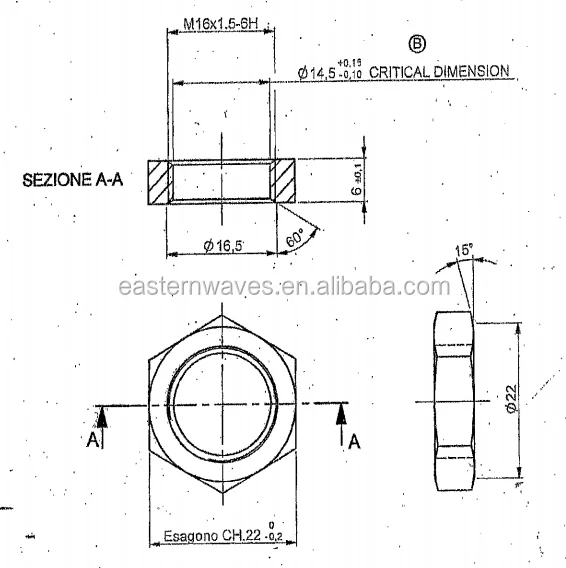 Special Hex Nuts And Bolts M16x1.56h Buy Special Nuts And Bolts,Thin
