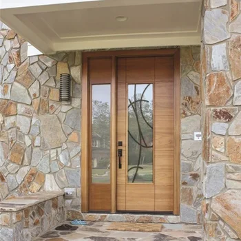 Us Villa Main Entry Wood Door Modern Design Sidelight Buy Main Entry Wood Door Exterior Doors With Sidelights Glass Sidelight Panels Product On