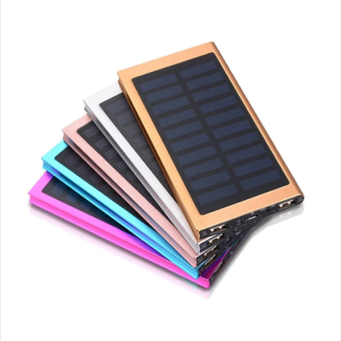 Super Slim Credit Card Power Bank Mobile Charger Portable Solar Power Bank 10000mah