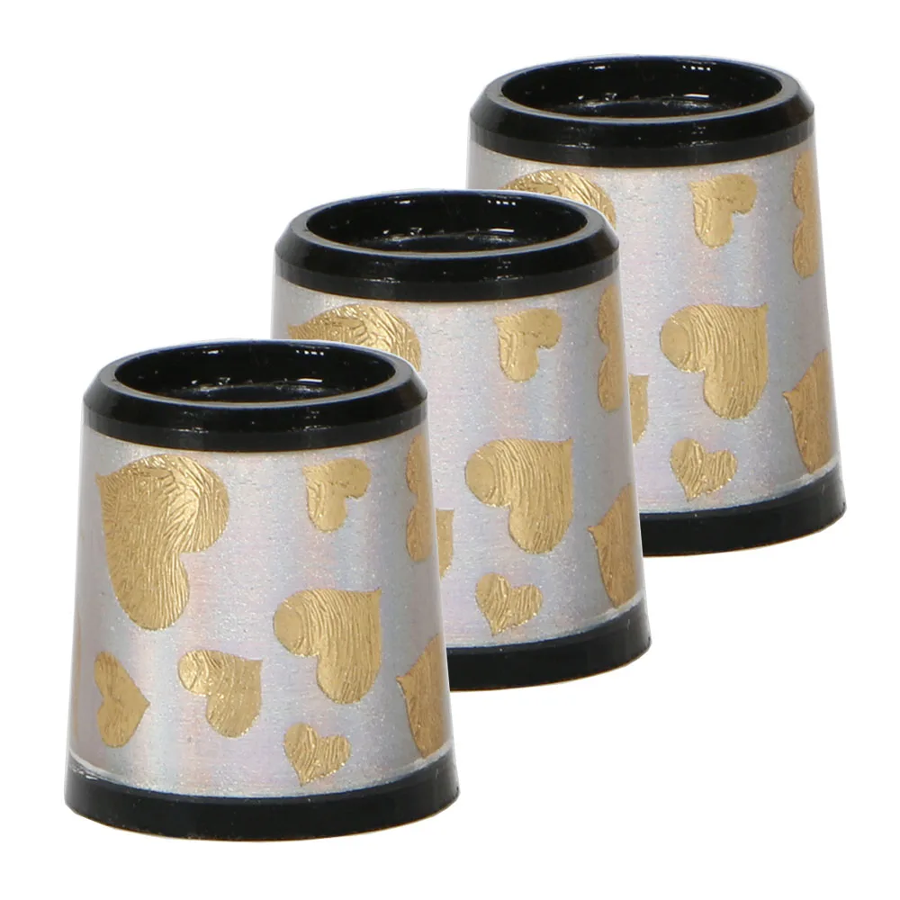 

For Golf Irons And Wedges White Background And Yellow Love Pattern custom golf ferrule