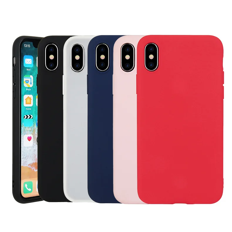 

Wholesale Mobile phone Soft Silicone TPU phone case for iphone 7 8Plus X