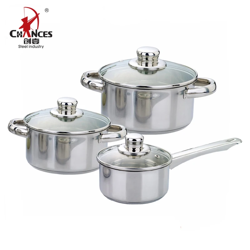 6pcs Stainless Steel Cookware Custom Casserole Set Buy Stainless Steel Casserole Set Cookware