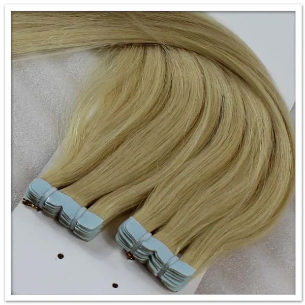 light golden brown hair color skin weft hair extension tape hair