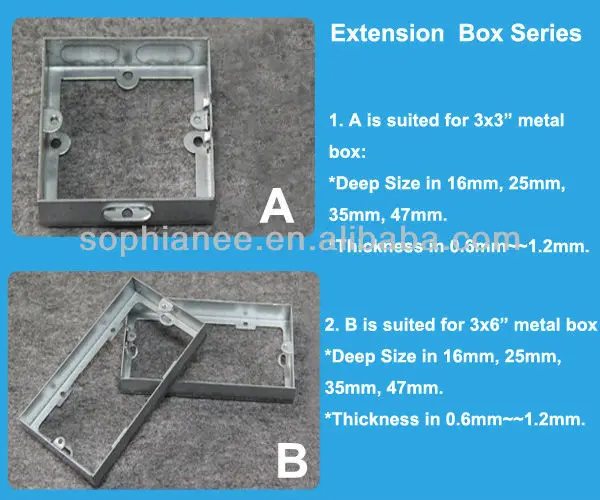 Metal Knockout Box Electrical Full Size Junction Box IP67, View