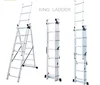 Aluminum Step Foldable Extension Ladder With EN131