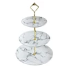 Marble cake stand,tier cake stand,3-layer cake stand in ceramic for parties