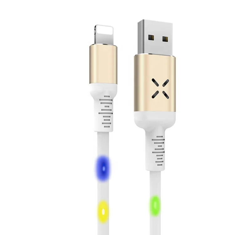 

New Design Flowing Lighted Light USB Led Charging Cable