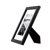 8x10 Black Picture Frame for Display Pictures 5x7 with Mat or 8x10 Without Mat
