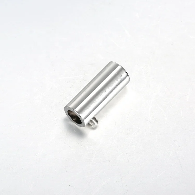 Cheap Custom Silver Drawstring Cord End Metal Cord Stopper With Screw
