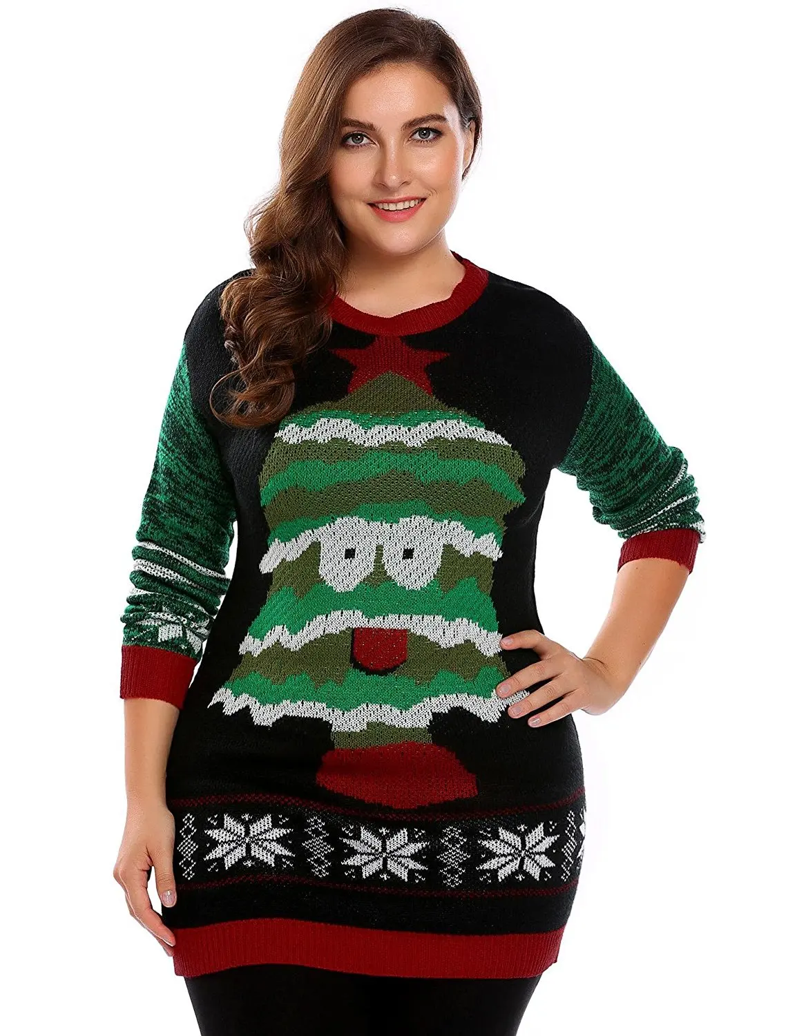 plus size elf sweater dress