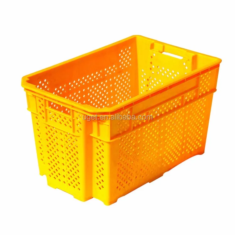 Patent Design Mesh Vented Plastic Fruit Vegetable Crate Turnover Basket Buy Vegetable Fruit
