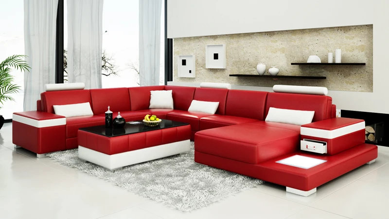 30% off Hot-selling living room leather sofa, living room furniture