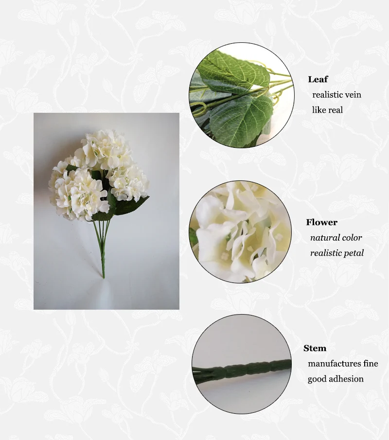 Ifg White Hydrangea Flower Silk Hydrangea Buy Silk Hydrangea,White
