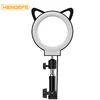Hendefe 2019 Camera Photography Photo Studio LED Ring Light 5500K Dimmable Ring Light Makeup for Live streaming Youtube Video