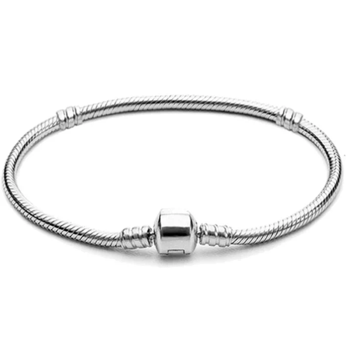 

3mm Rose Gold Silver Fashion Jewelry Chain Charm European Snake Bracelet