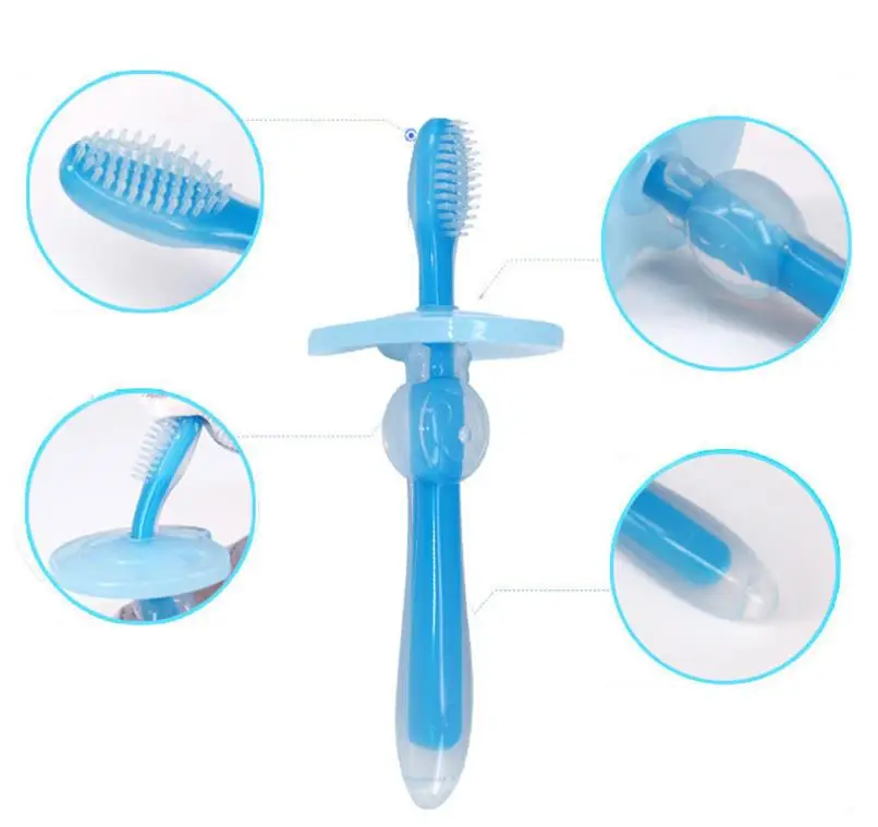 

1PC Kids Soft Silicone Training Toothbrush