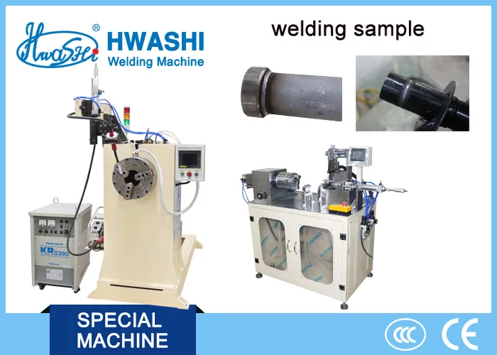 Hwashi Automatic Circular MIG Welder, Round Steel Tube Seam Welding