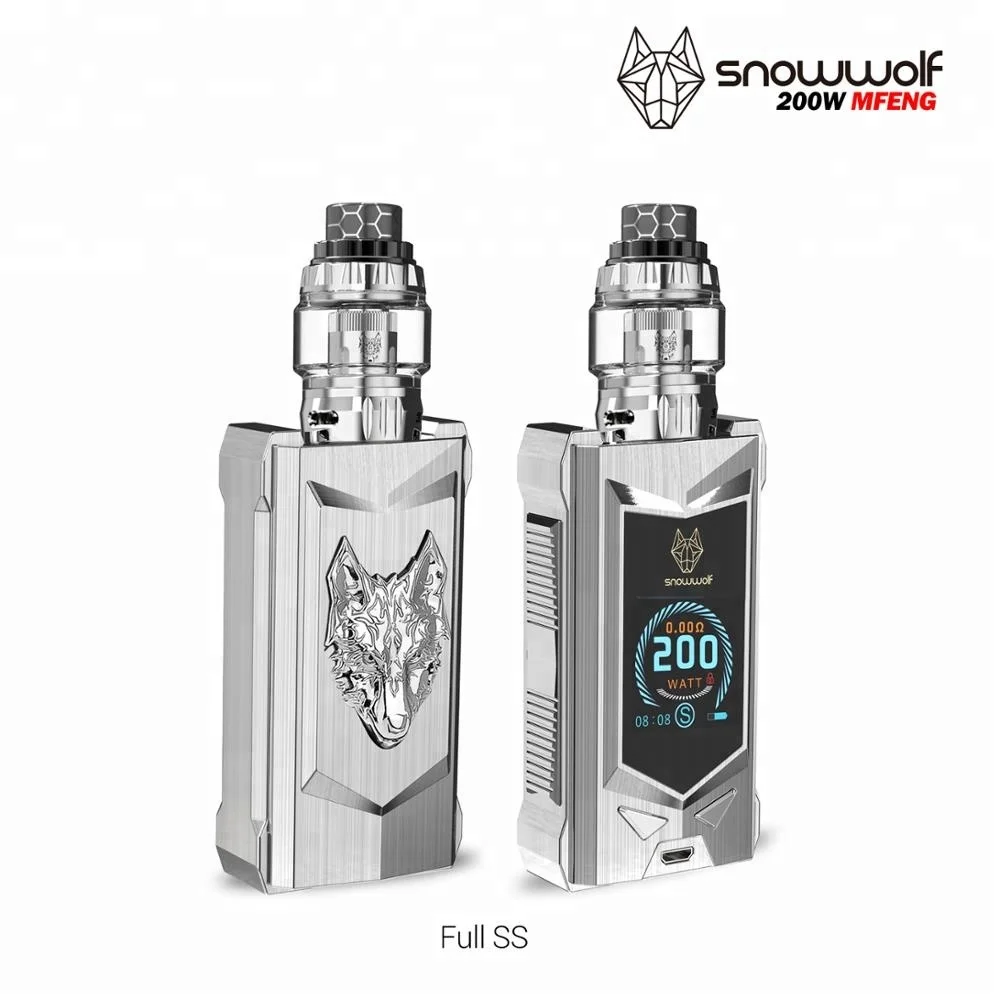 
Factory outlet In stock!! SIGELEI SNOWWOLF mfeng kit 200w electronic cigarette e cigarette vape mod box mod vape mods 