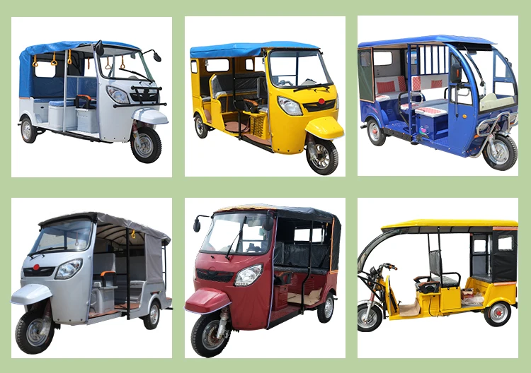 2019 Electric Bajaj Auto Rickshaw Passenger Electric Motorcycle 3 Wheels