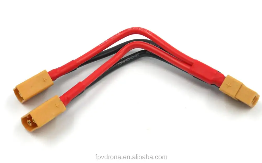 Xt60 Parallel Battery Connector Cable Extension Y Splitter For Phantom