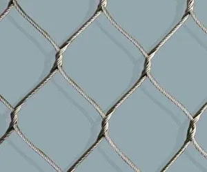 7x7 stainless steel ferruled rope mesh