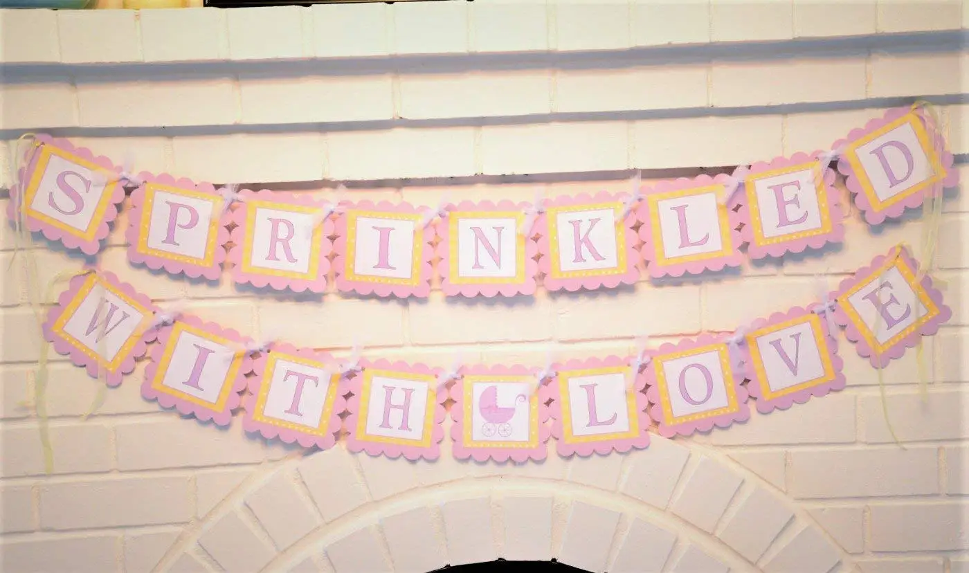 baby girl sprinkle decorations