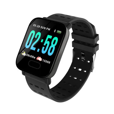 

2019 Newest Smart Bracelet A6 Support Heart Rate Monitor Colorful Touch Screen Pedometer Wristband For IOS Android Phone