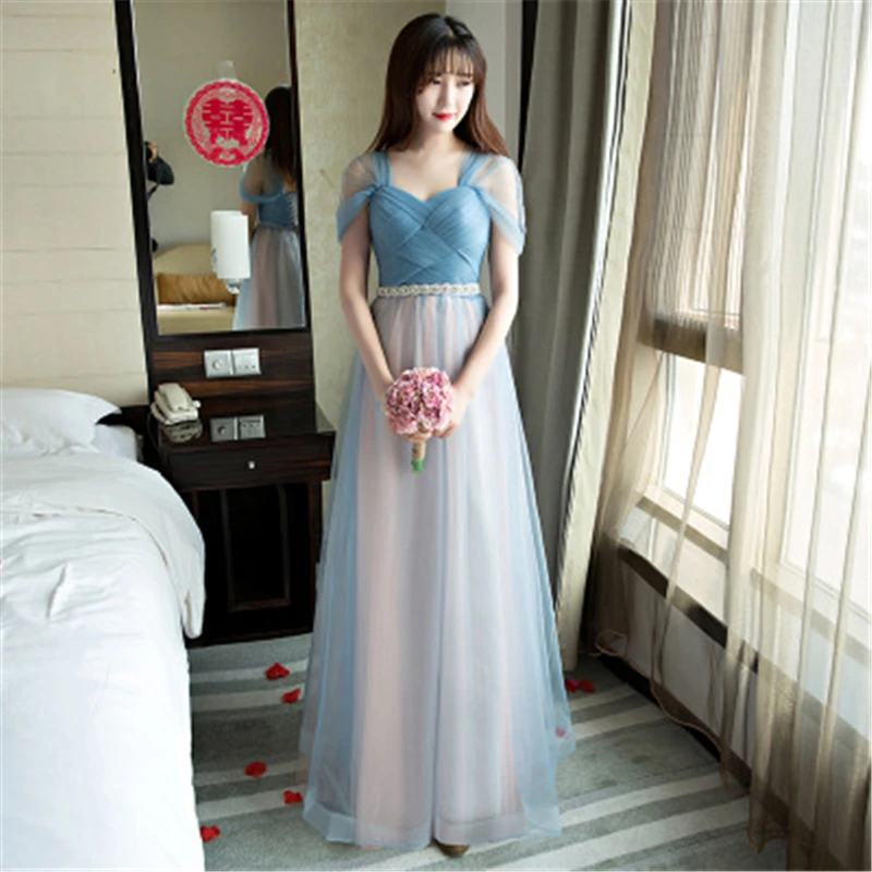 

Multiple Styles Maxi Gradient Tulle Ruffled Bridesmaid Dresses