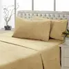 1800 TC wrinkle free embossed microfiber bedsheet