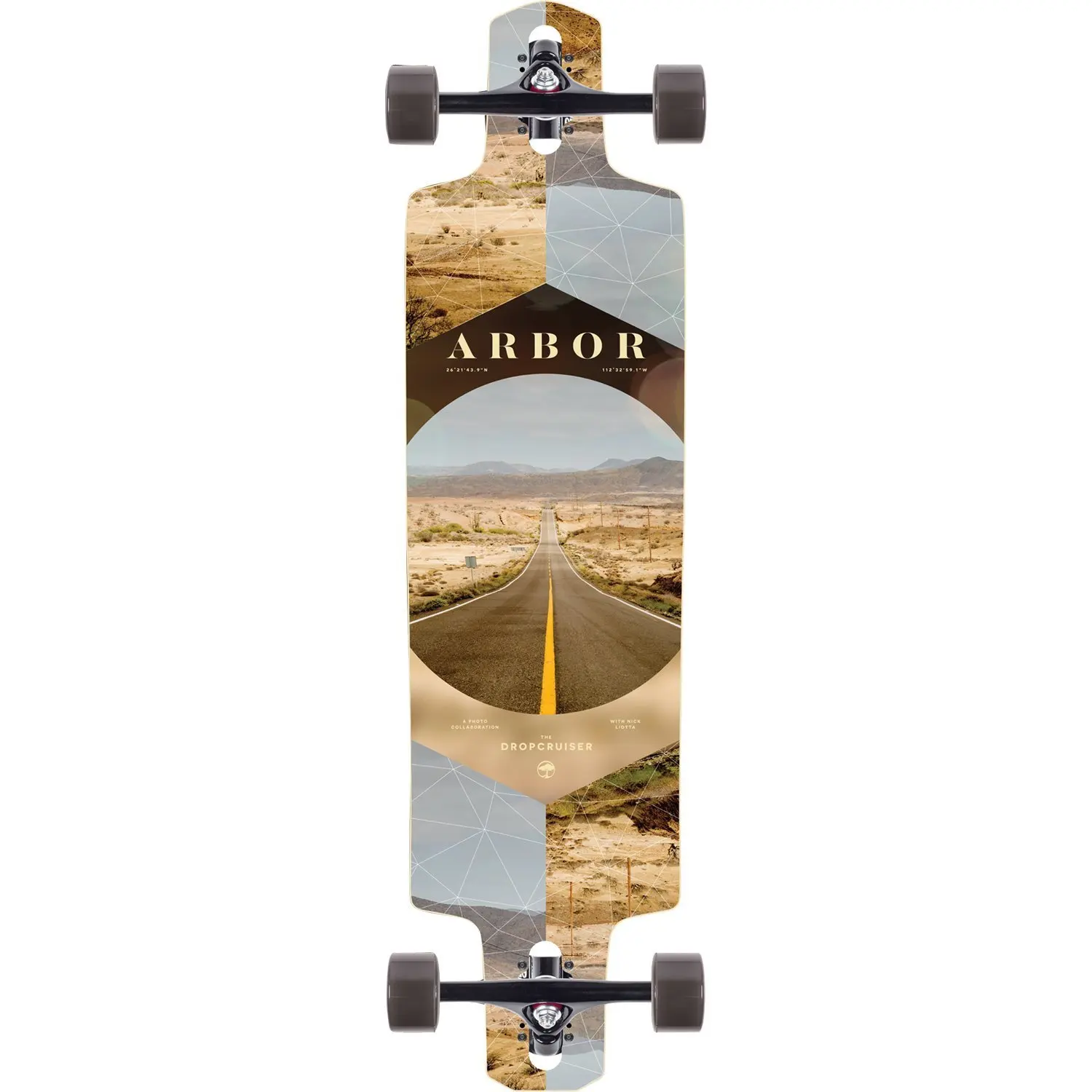 Arbor Drop Cruiser Walnut Longboard Complete