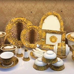 Image of Royal Style Dinner Ware Porcelain Dinner Set Ceramic Dinner Dinnerware Sets