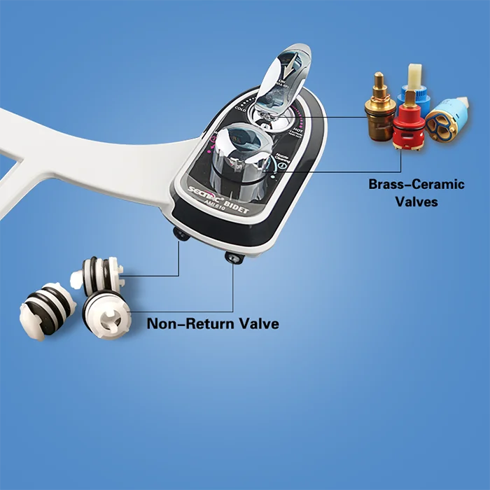 
Secnac Toilet Bidet Single Nozzle Only Cold Mechanical Japanese Bidet 
