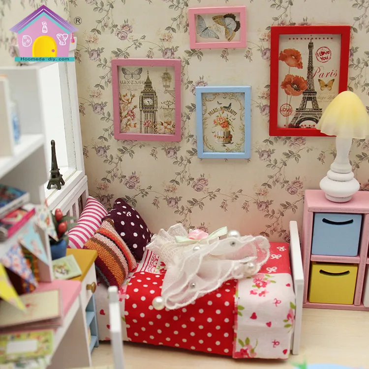 Wood Craft Assembly Kit Dollhouse Fairy Wooden Doll House Furniture Buy Fairy Wooden Doll