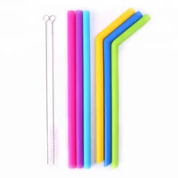 

Amazon Assorted Color Reusable Silicone Drinking Straws