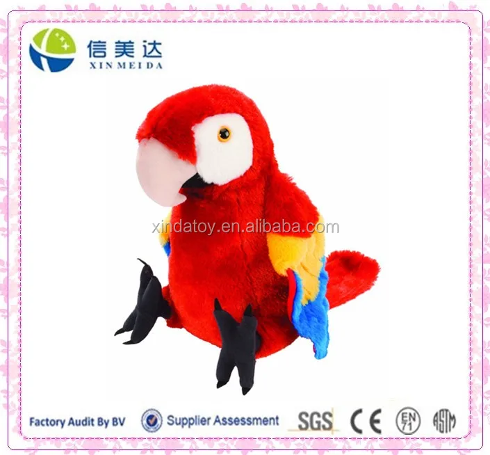 talking parrot stuffed animal