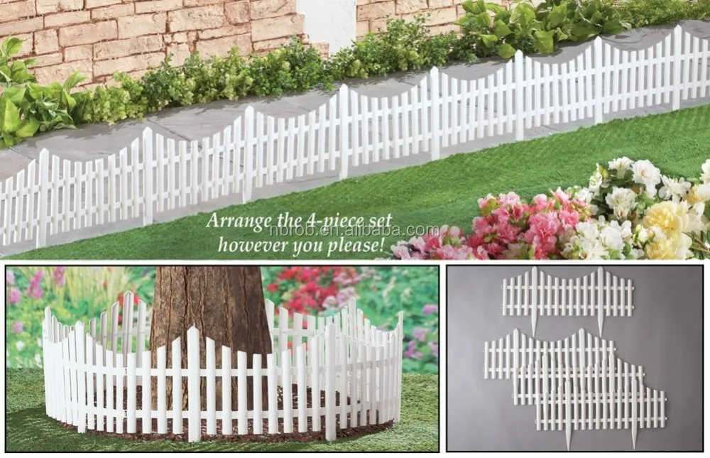 Mini White Flexible Garden Lawn Edging Plastic Garden Fence Buy