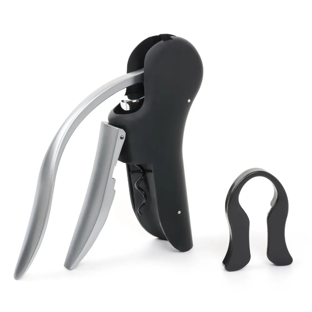 Best Automatic Rabbit Lever Style Corkscrew Wine Bottle Opener Set With