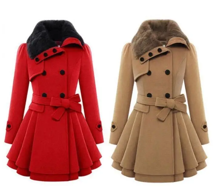 

walson Hot Winter Women Warm Slim Coat Parka Overcoat Long Outwear