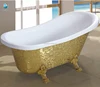 C6305A golden bathtub with four legs sanitary ware bathing