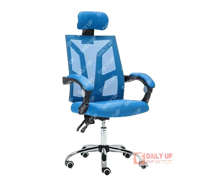 Cheap Swivel Chair Used for Sale Elegant Revolving Office Chair with Armrest Wheels Caster Metal Mesh Chair with Headrest