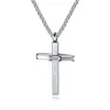 Best Selling New Design Stainless Steel Jesus Cross Men Simple Western Style Pendant