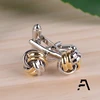 Golden Nautical Knot Twist Cufflinks