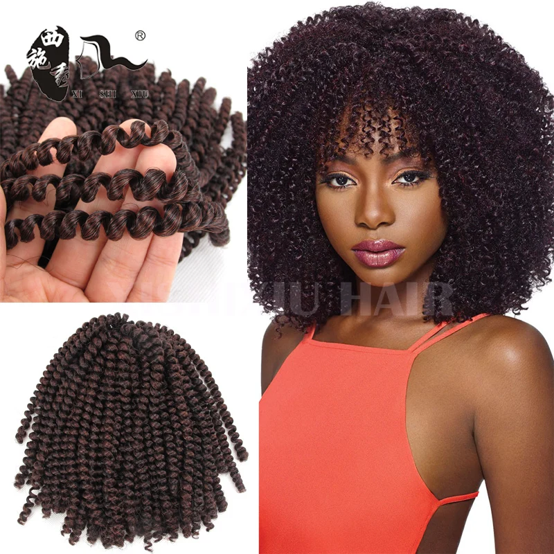 Free Shipping 8 Inch Nubian Twist Havana Mambo Twist Crochet