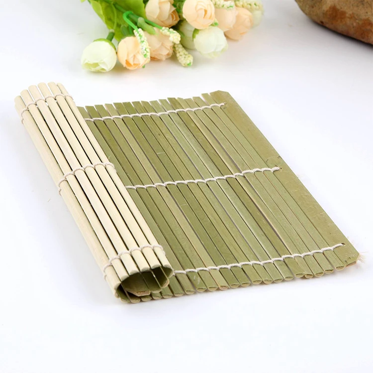 

Hot Sale Mini Square Single Outdoor Travel Picnic Handmade Woven Placemats Bamboo, Natural