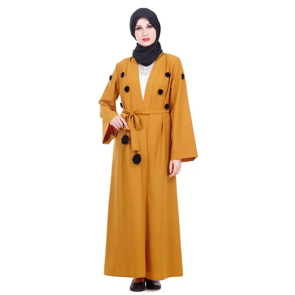 

Zakiyyah Z180506 2018 jubah new model front open abaya in dubai for women ladies, As pictures show