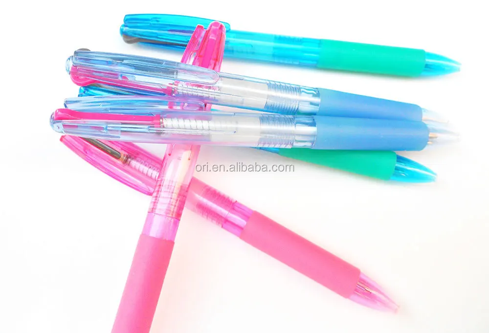 Japan and South Korea double pen ,2 colors ball pen with grip