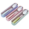 Travel Box For School Flatware Spoon From Stainless Steel Cooking Chopsticks Spoon Set