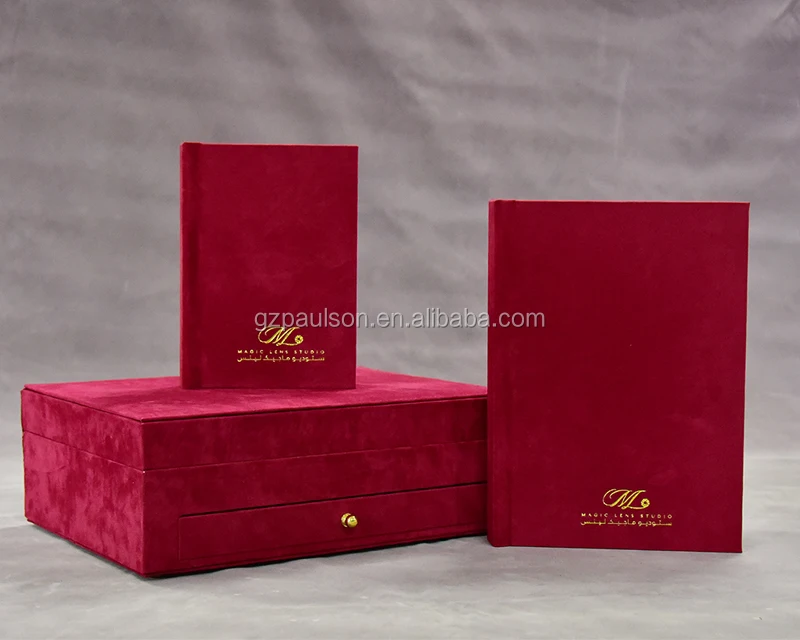 
A4+A5 Unique photo album drawer box fabric album 