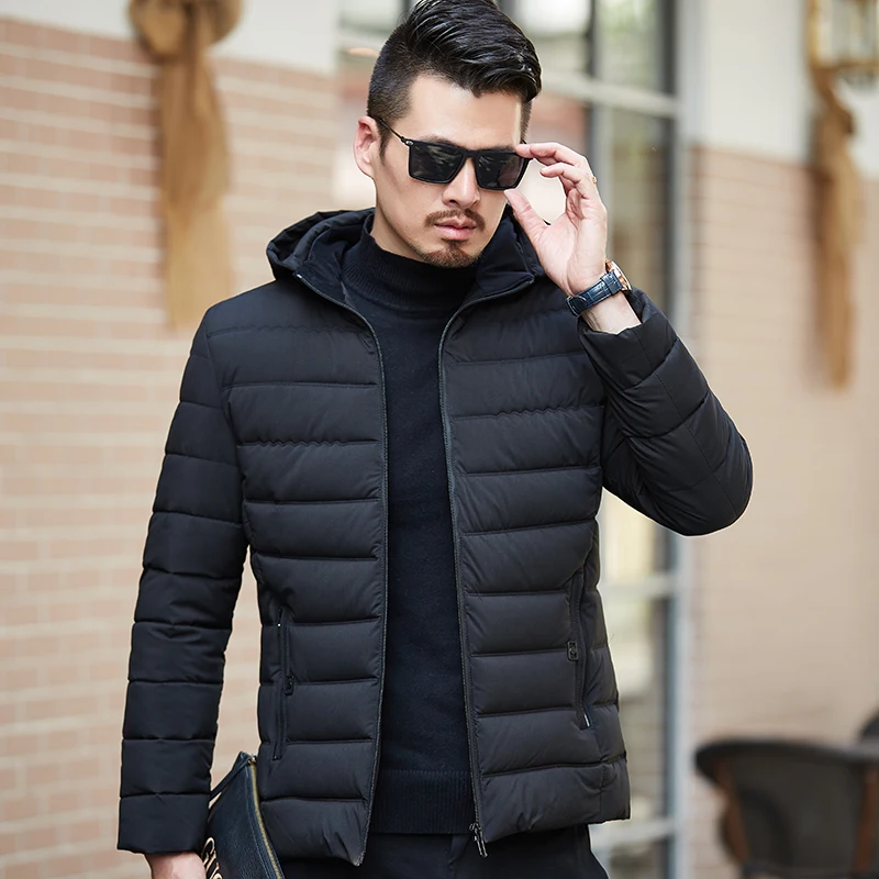 
2020 Designer Nylon Fabric Retro Men Padding Jacket Custom for Winter Outdoor Fashion Down Jacket 